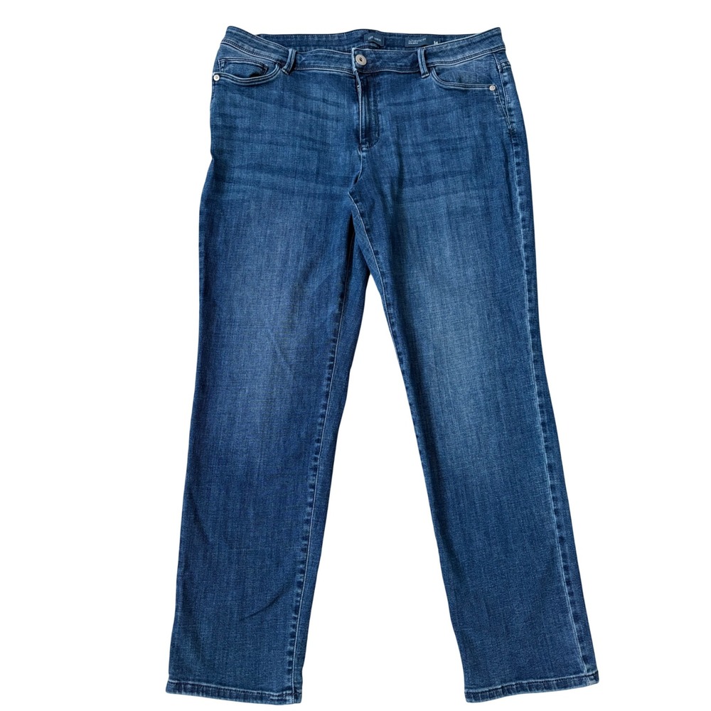 J.‎ Jill Authentic Fit Slim Leg Jeans Medium Wash Blue Size 14 Gorpcore Normcore